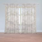 Sablio Záclony Krémová noblesa: 2ks 150x250cm – Hledejceny.cz