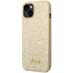 Pouzdro Guess PC/TPU Glitter Flakes Metal Logo iPhone 14 zlaté – Hledejceny.cz