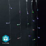 SmartLife Nedis chytrý vánoční závěs 3x3 m 180 LED venkovní IP65 barevný RGB WIFILXC01C180 – Hledejceny.cz
