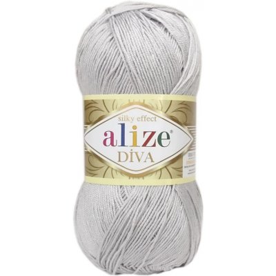 Alize Diva 168 světle šedá – Hledejceny.cz