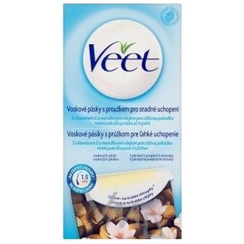 Veet voskové pásky pro celé tělo s proužkem pro snadné uchopení 44 ks