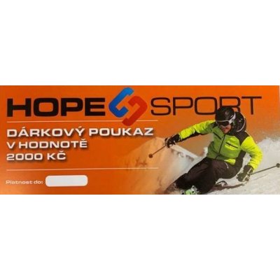 Hope Sport Dárkový poukaz 2000Kč