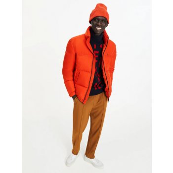 Tommy Hilfiger pánská péřová bunda oranžová