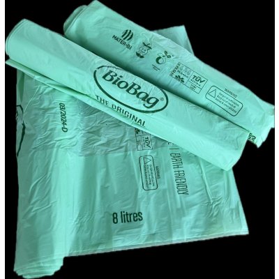 BioBag Kompostovatelné sáčky na bioodpad 8L 15 µm v roli 25ks – HobbyKompas.cz