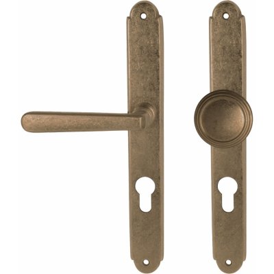 MP KOVÁNÍ NI - ALT WIEN PZ 72 mm klika levá/koule staromosaz matný lak – Hledejceny.cz