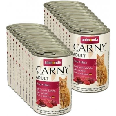 Animonda Cat Carny Adulthovězí a srdce 18 x 400 g – Hledejceny.cz