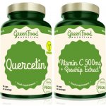 GreenFood Nutrition Quercetin 90 kapslí + Vitamin C 500 mg 60 kapslí – Hledejceny.cz