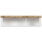 HOLTEN Závěsná skříňka SFW/156 dub wotan/bílý lesk – Zboží Dáma