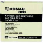 Donau Samolepicí bloček Eco 76×76 mm, 100 listů - žlutý – Zboží Živě