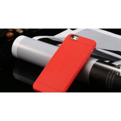 Pouzdro AppleMix Apple iPhone 7 Plus / 8 Plus - příjemné na dotek - silné - silikonové - červené