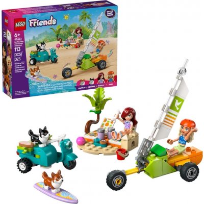 LEGO® Friends 42641 Dobrodružství se surfujícími psy a skútrem – Hledejceny.cz