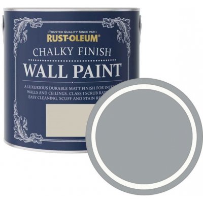 Rust-Oleum Chalky Finish Wall Paint Mineral Grey/ tmavě šedá 2,5L