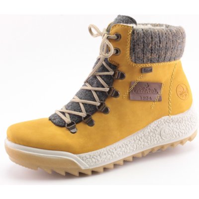 RIEKER dámská kotníková obuv Y4730-68 žlutá – Hledejceny.cz