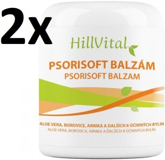HillVital Psorisoft balzám, na kožní problémy, 2x 250 ml