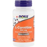 Now Foods Foods L-Karnitin 500 mg 60 rostlinných kapslí – Hledejceny.cz