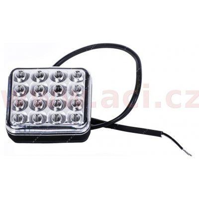 Zadní mlhové světlo LED čtvercové 68x78x40 mm (2 montážní šrouby, kabel 0,5 m) 12-36V – Sleviste.cz