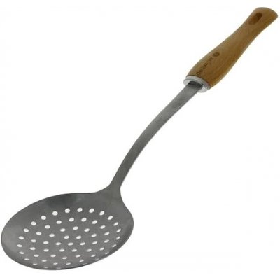 B Bois děrovaná naběračka, nerezová ocel / dřevo, de Buyer (2701.04), 1 ks – Zboží Dáma