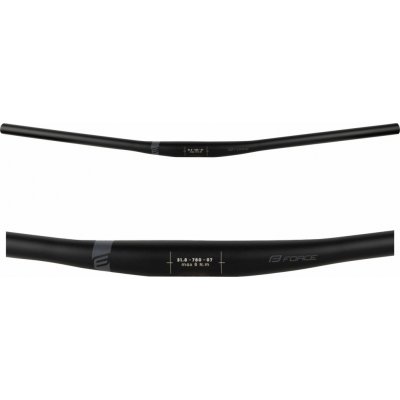 řídítka FORCE TEAM rovné 31,8/ 780 Al,černé mat – Zboží Dáma