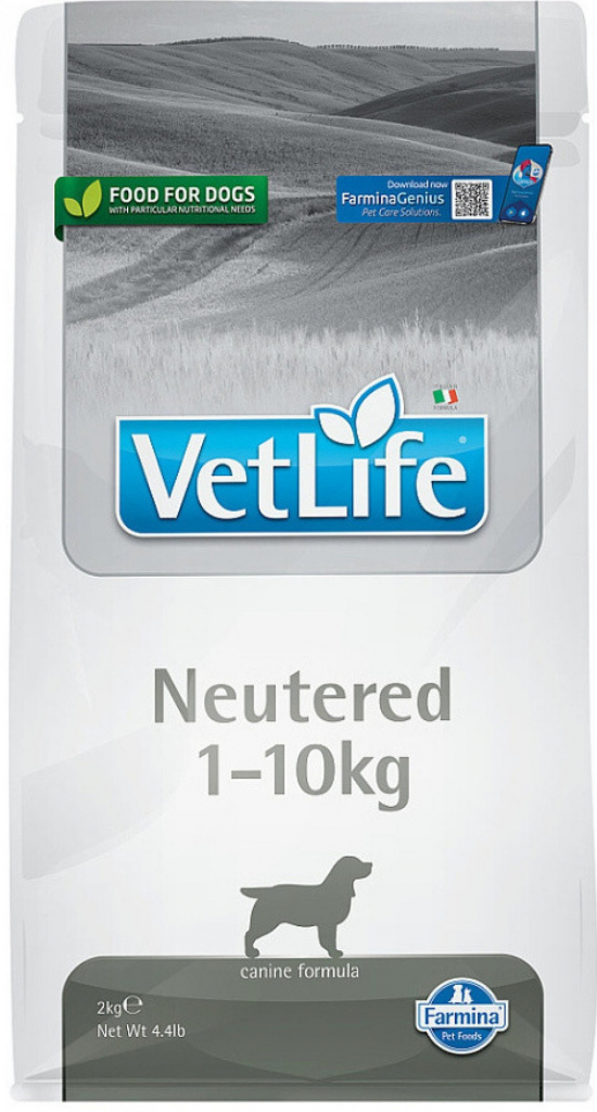 Vet Life Natural Dry Neutered 1-10 kg 2 kg