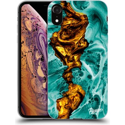 Pouzdro Picasee silikonové Apple iPhone XR - Goldsky černé – Zboží Mobilmania