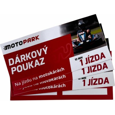 Dárkový poukaz MOTOPARK na 1 jízdu v motokáře – Zboží Mobilmania