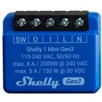 Shelly 1 Mini Gen3 spínací modul 1x 8A (WiFi, Bluetooth) SHELLY-1-Mini-Gen3 – Zboží Živě