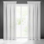 EUROFIRANY ZÁCLONA NA PÁSCE RAIN 140X270 CM BÍLÁ – Hledejceny.cz