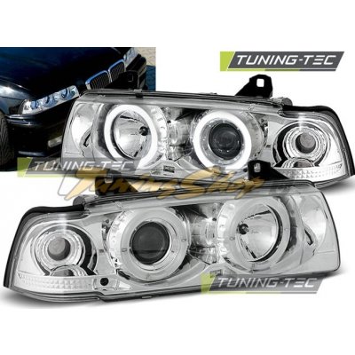 Tuning-Tec Přední čirá světla BMW 3 E36 (1990 - 2000) - chromované - Angel Eyes – Hledejceny.cz