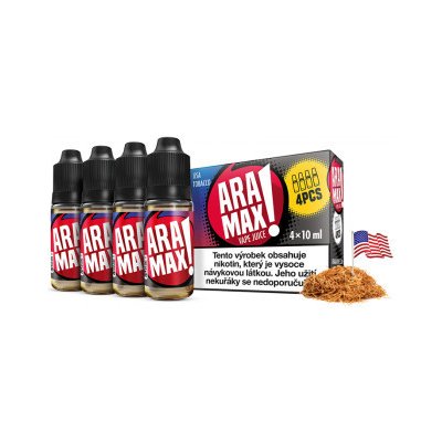 Aramax 4Pack USA Tobacco 4 x 10 ml 18 mg – Hledejceny.cz