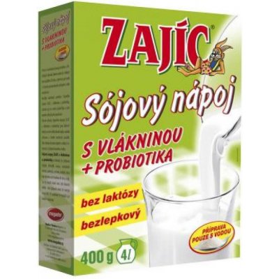 Mogador ZAJÍC Sójový nápoj s vlákninou + probiotika 400 g – Hledejceny.cz