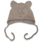 Kojenecká dvojitá čepička Malá hvězda kapučíno – Zboží Dáma