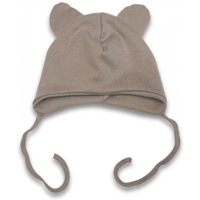 Kojenecká dvojitá čepička Malá hvězda kapučíno – Zboží Dáma