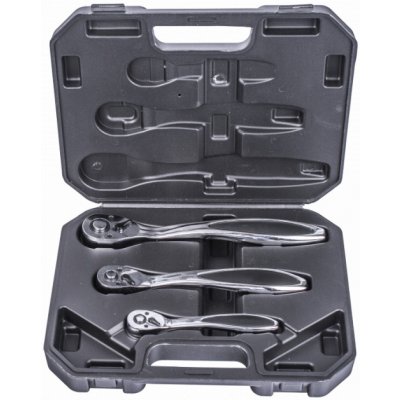 AHProfi Ráčny s chromovou úpravou 3 ks, sada v plastovém kufru - AH13027 – Zboží Mobilmania