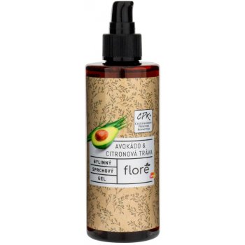 Floré bylinný sprchový gel avokádo & citronová tráva 200 ml