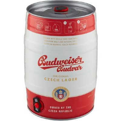 Budweiser Budvar Original světlý ležák 12° 5% 5 l (sud) – Sleviste.cz