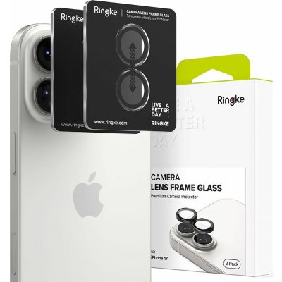 Ringke - Camera Lens Frame Glass ochrana objektivu pro iPhone 17 - černá KF2353764 – Zboží Živě