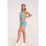 Gym Glamour šortky push up 2.0 Blue Lagoon – Sleviste.cz