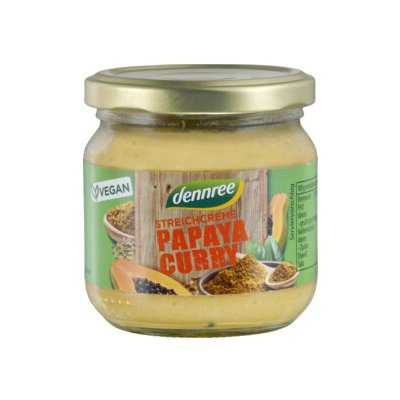 Dennree Pomazánka papaya a kari 180g bio BIO VEGAN – Zboží Dáma