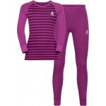 Odlo SET ACTIVE WARM KIDS Dětský set funkční prádla vínová – Sleviste.cz