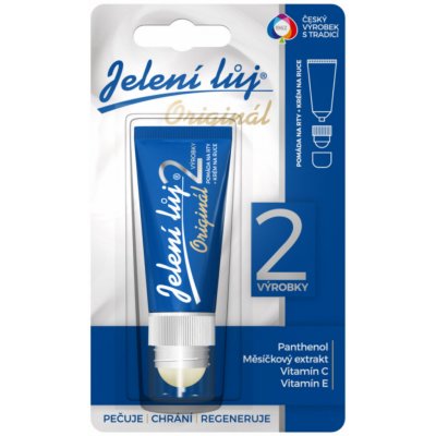 Regina Originál 2v1 jelení lůj tradiční pomáda na rty 3 g + krém na ruce 20 ml dárková sada – Zbozi.Blesk.cz