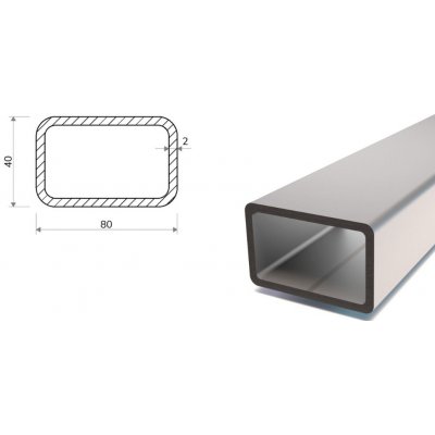 Pozinkovaný jekl 80x40x2 – Sleviste.cz