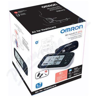 OMRON Tonometr digi.M7 Intelli IT AFib pažní+zdroj – Zboží Dáma