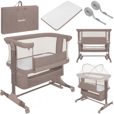 Lionelo Postýlka Aurora 3v1 Beige Taupe – Zbozi.Blesk.cz