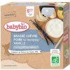 Dětský dezert a pudink BABYBIO kozí mléko-hruška-vanillka 6m+ 4x85g