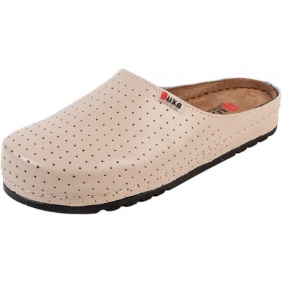 Buxa dámské kožené pantofle BZ126 béžová – Zboží Dáma