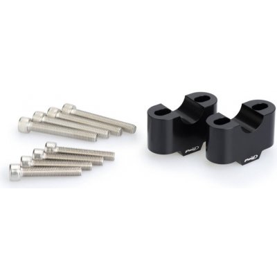 PUIG Zvýšení řidítek 3672N černý height 30mm, d 22mm | Zboží Auto