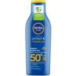 Nivea Sun Protect & Moisture hydratační mléko na opalování SPF50+ 200 ml – Zboží Dáma