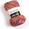 Příze Yarn Art Jeans Crazy 7206 fuchsiová a zelená