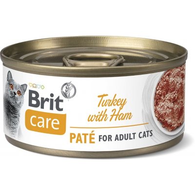 Brit Care Cat Turkey Paté with Ham 70 g – Zbozi.Blesk.cz