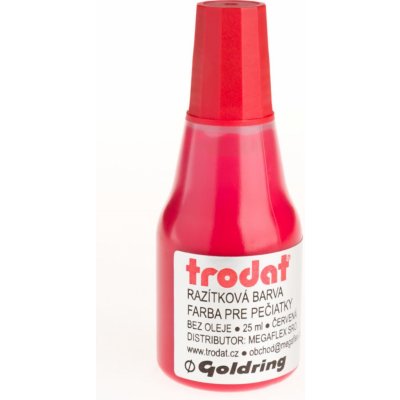 Trodat Razitkovací barva červená 25 ml – Sleviste.cz